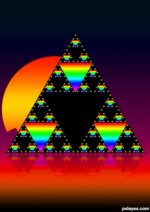 Creation of Sierpinski's triangle: Final Result